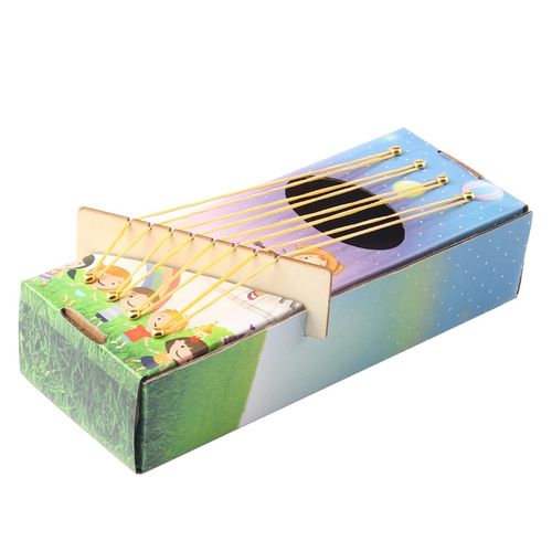 儿童科学实验玩教具幼儿手工diy材料包科技小制作自制乐器八弦琴