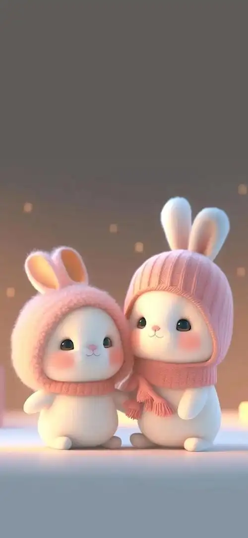 壁纸丨卡通兔丨爱无需完美丨丨只需真实丨_网易订阅