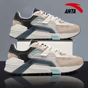 新款休闲鞋休闲运动鞋2023秋季安踏男鞋官方正品潮流复古跑步鞋男