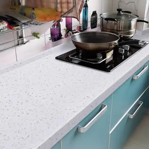 厨房防油台面贴纸柜灶台用自粘防油污防水防火石英石照台铺纸贴亚灰玉