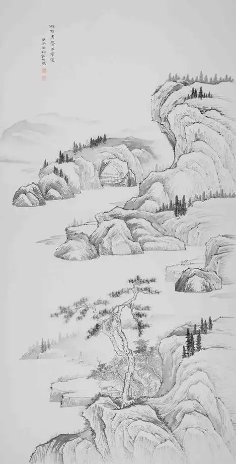 10字数 31阅读 522 一直都很喜欢山水画的意境 奈何不会 最铅笔画山水