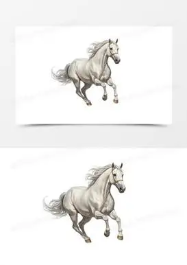 速度奔跑的马免抠元素
