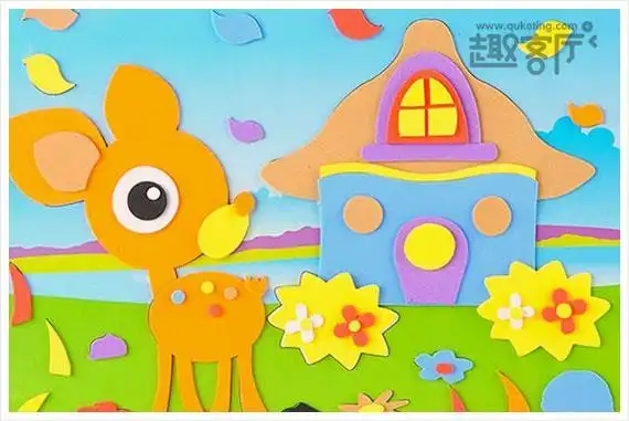 儿童手工立体画制作幼儿园diy简单的立体粘贴画