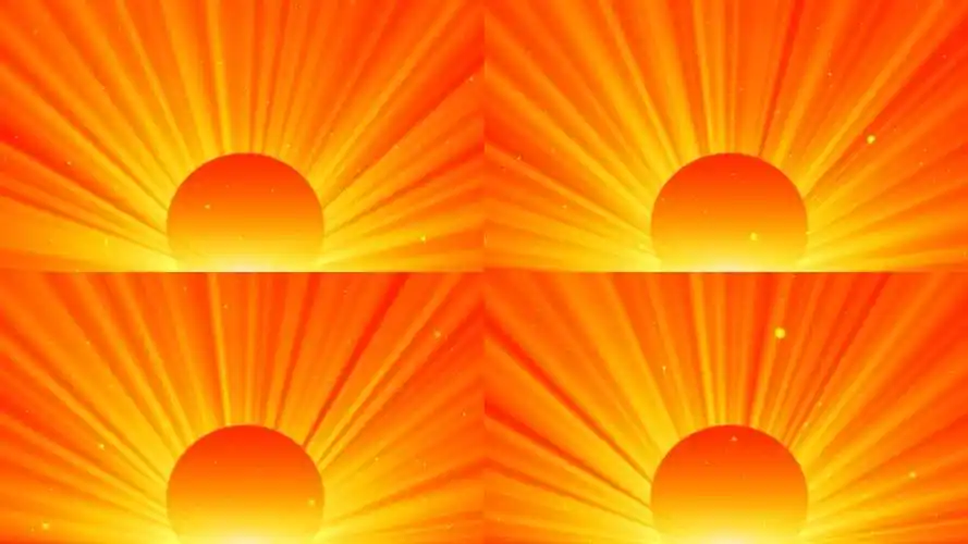 红太阳光芒_01080_高清素材(编号:4231)_舞台_vj