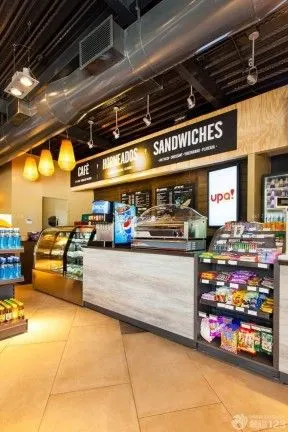 便利店收银台装修设计效果图952711小便利店装修效果图片3933小吃便利