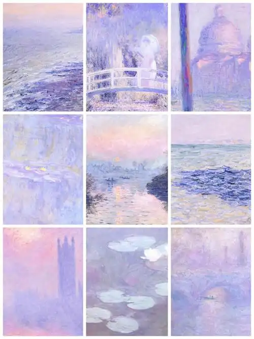 莫奈绝美紫调配色