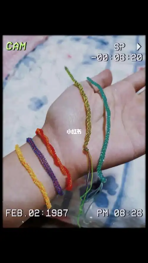 玻璃丝编织手链80后90后的回忆有木有