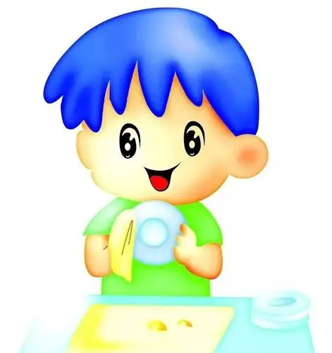 大班的小朋友可以帮忙洗洗碗