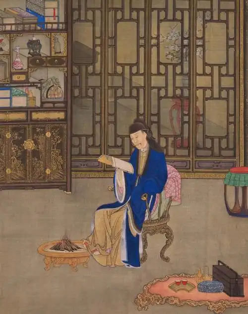 清世宗文物大展 >>耕织图 │行乐图① ② │雍正妃行乐图