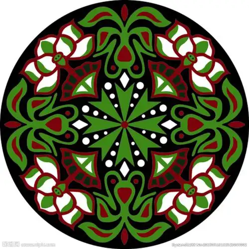 圆形图案设计图__花边花纹_底纹边框_设计图库_昵图网nipic.com