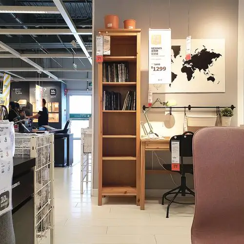 实木书架温馨宜家ikea汉尼斯书柜陈列档案包邮书架