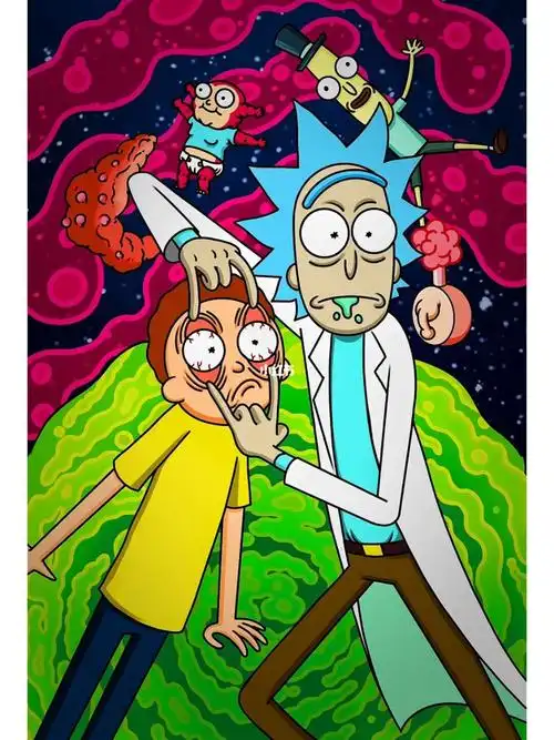 瑞克和莫蒂头像  #瑞克和莫蒂画风  #壁纸  #卡通壁纸