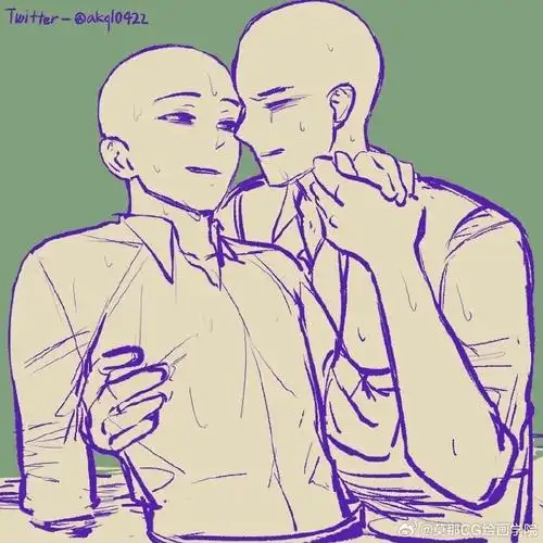 绘画超话#绘画参考##绘画素材#战损剧情向双人模板参考