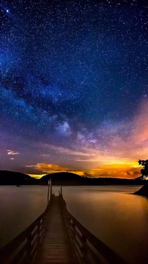 灿烂的唯美星空意境