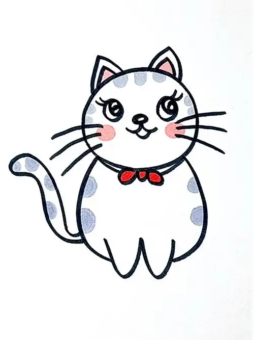 教你这样画小猫咪,简单又可爱