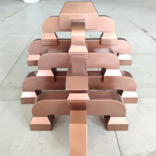 工厂批量制作木纹铝合金斗拱中式仿古建筑构件飞檐斗拱