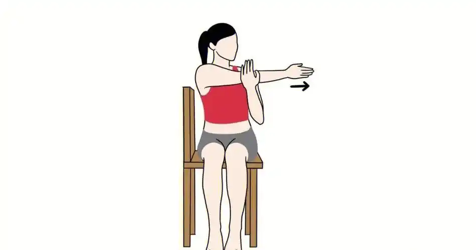 办公室人群椅子上也可以放松颈椎拉伸肩部