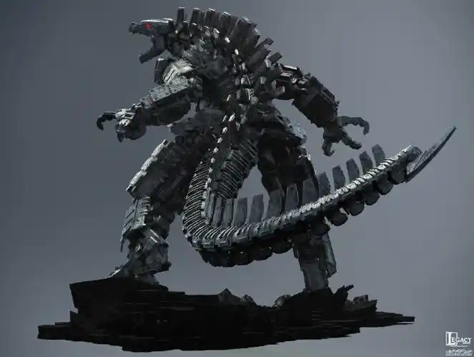 哥斯拉大战金刚#概念设定图(16)机械哥斯拉细节图(by jared