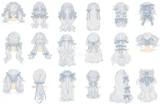 女性发型の素材参考安全感满满!舒服性感兼得的姿势!可不要想歪了哦!