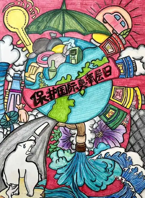 童心绘环保丨全市中小学生环保绘画大赛作品赏析(37)|绘画|玉溪市