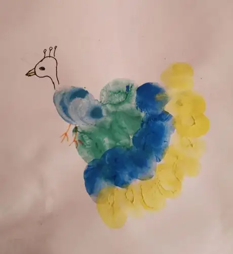 创意手指画——薛家湾第八小学三(4)班语文线上教学作业成果展示