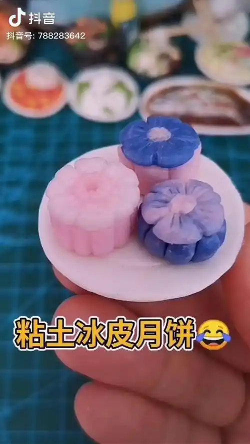 粘土粘土食物迷你