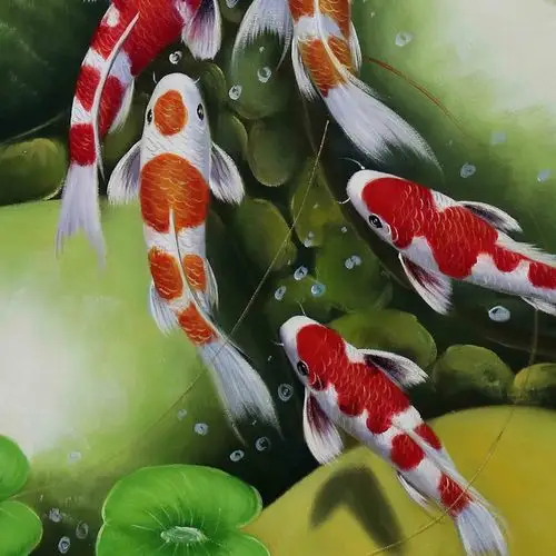 【双十二】霍文静《吉庆有鱼》 布面油画