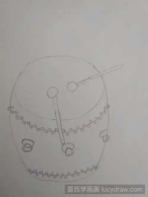 简笔画教程教你画大鼓