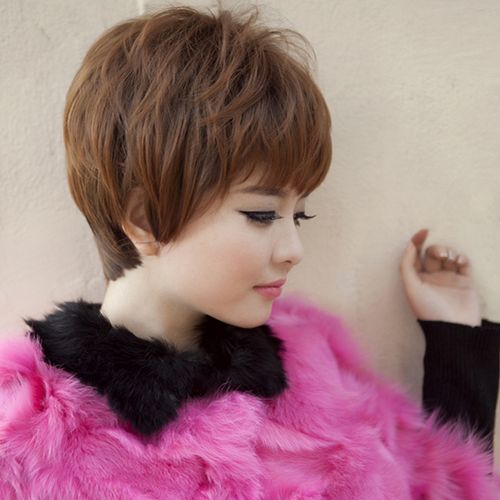 短发女假发帅气时尚气质 自然蓬松个性短卷发发型短假发套