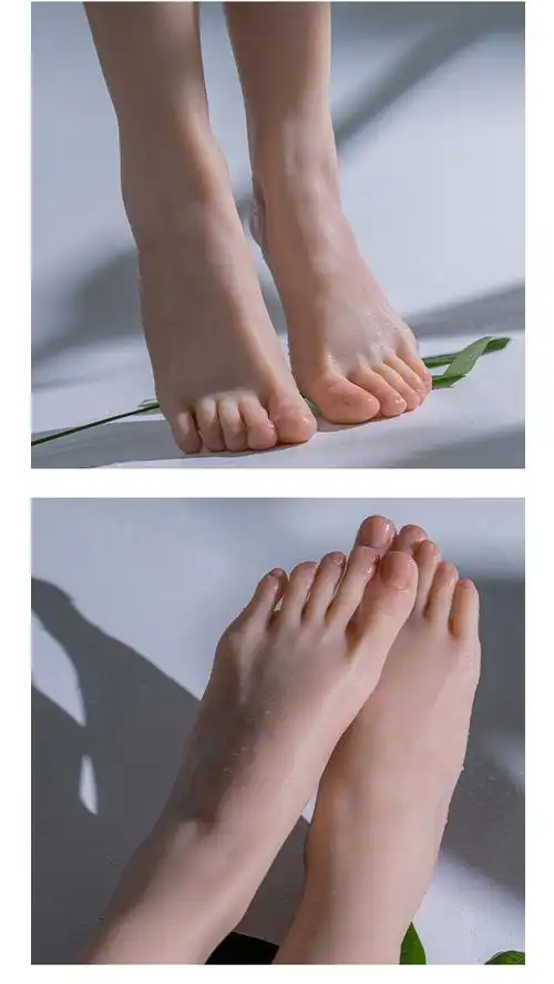 仿真足模真人倒模脚模腿模拍摄展示道具医学绘画假脚品鉴版jta