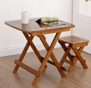楠竹折叠桌子折叠小方桌图片