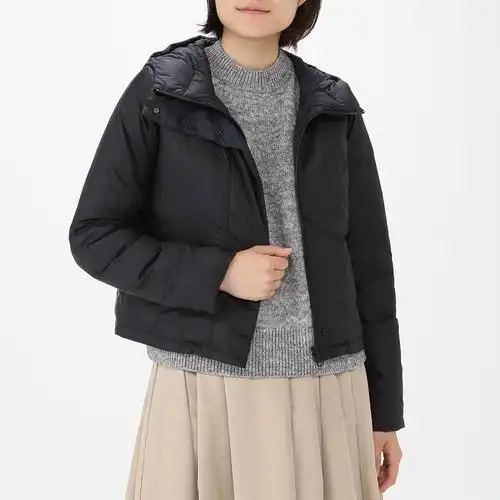 女装澳洲羽绒拨水加工双面外套 | 无印良品 muji