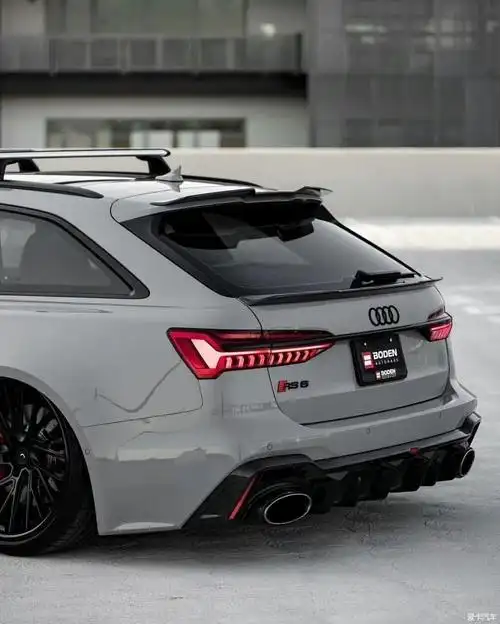 高级灰奥迪rs6avant系列低调不张扬