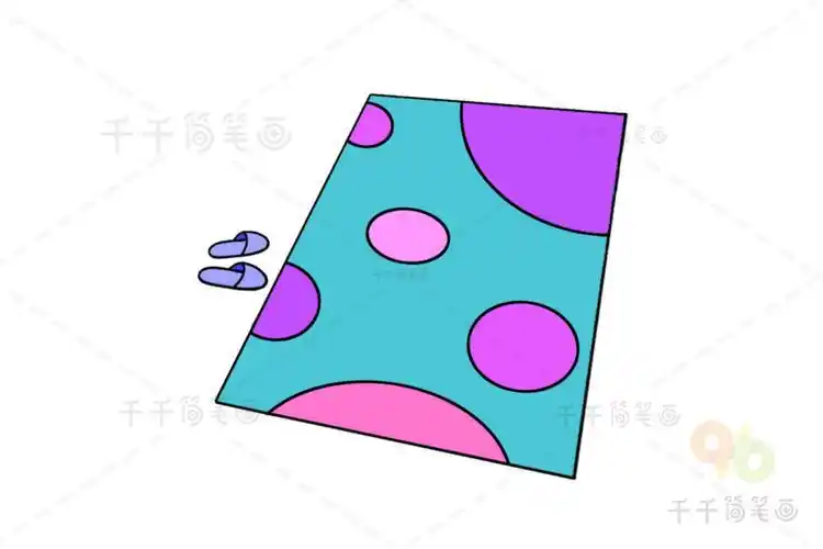 幼儿园简笔画地毯