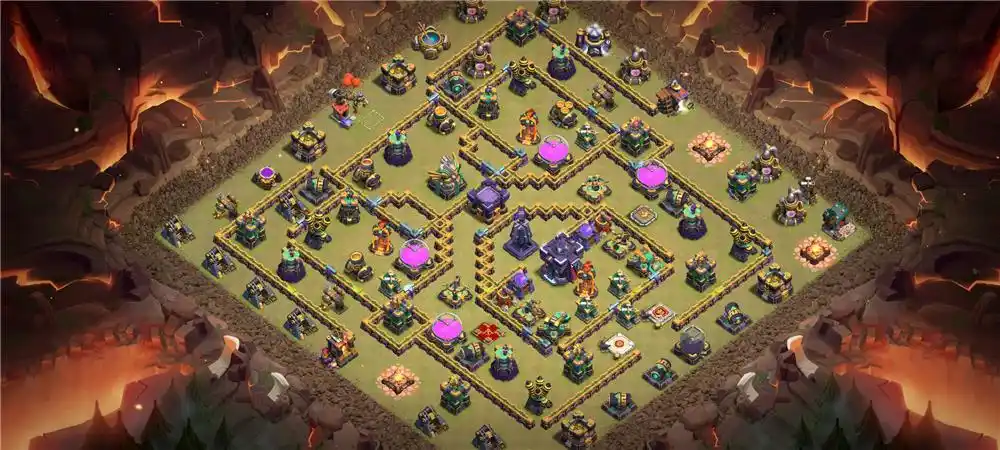 15本15本防陆军阵,部落冲突阵型分享,15本15本防陆军阵分享链接,15本