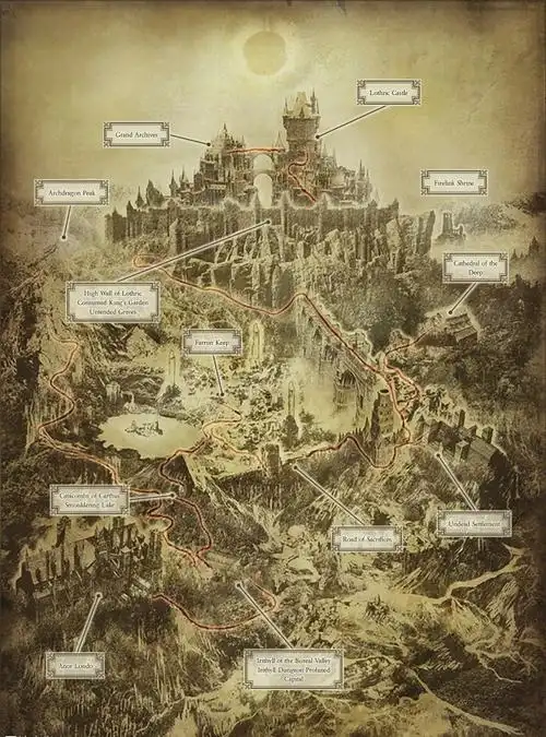 求黑魂高清的地图全景或特定地点都行