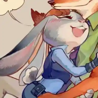 超甜兔子狐狸情头头像