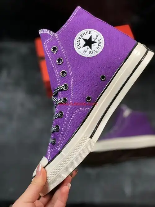 匡威converse1970s帝王紫低帮帆布鞋三星标18ss赏析