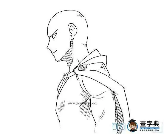 一拳超人简笔画怎么画