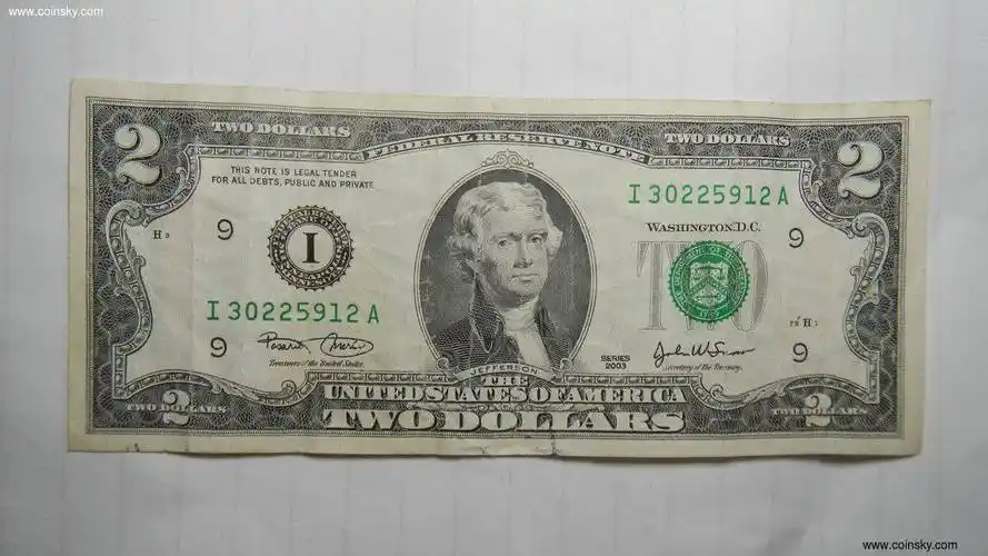 钱币天堂·交易区详情·美品2美元纸币3张