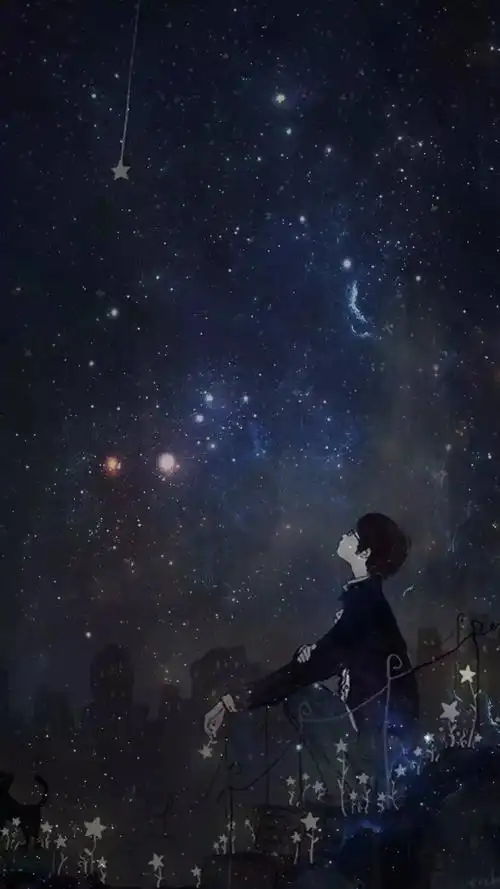 抬起头仰望星空,把目光埋在无穷远的黑夜里;好像只要不看著