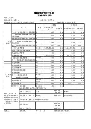 增值税小规模纳税人申报表2016文档.pdf