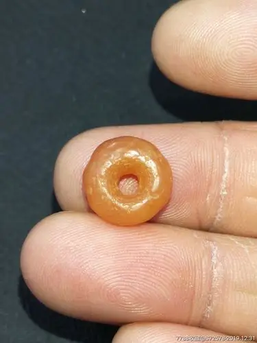 高古千年研磨孔玛瑙珠