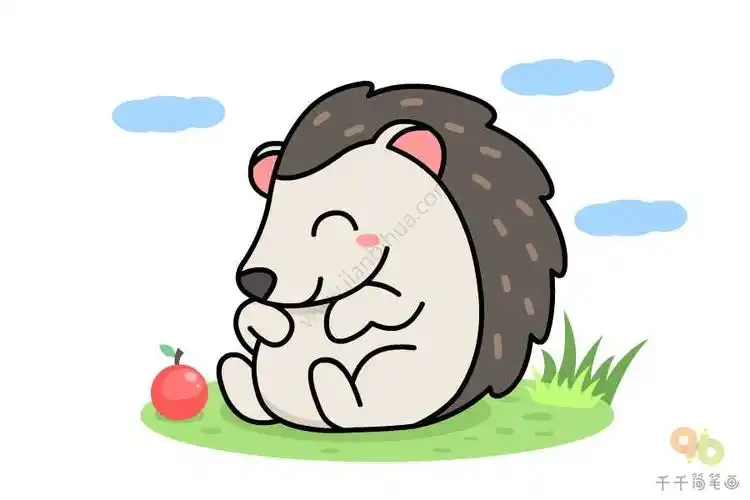 刺猬简笔画图解