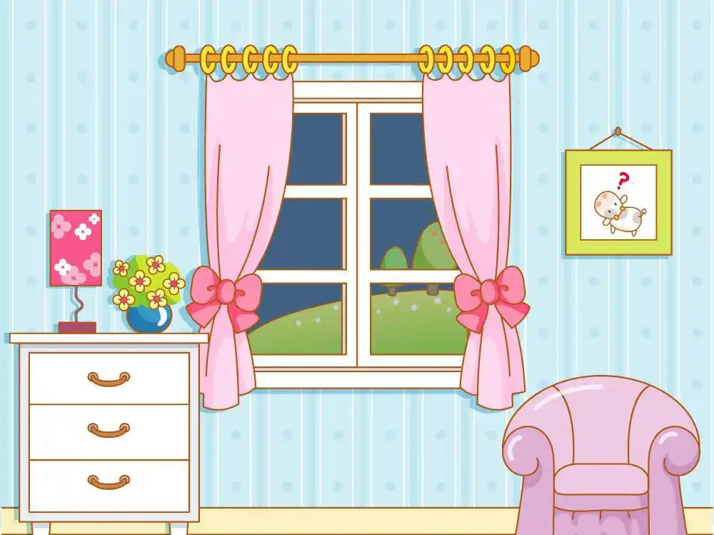 卡通客厅室内场景图高清原图查看88