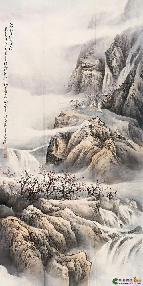 翰艺佳画书画艺术网 - 艺术家作品>>>天寒红叶稀