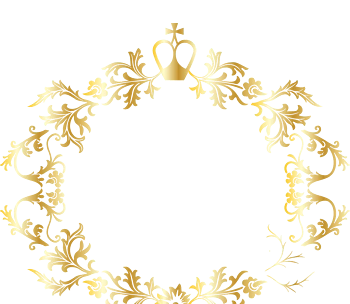 金色边框装饰花纹