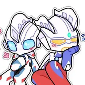 赛罗和捷德在打怪兽头像