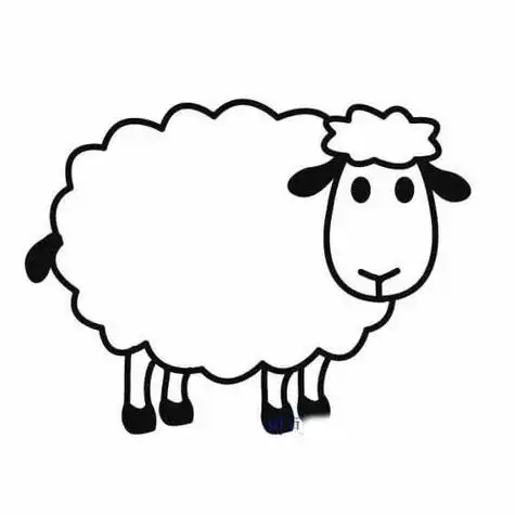 搞笑的小羊简笔画大全小绵羊简笔画小绵羊简笔画动物简笔画可爱的