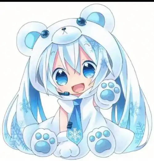 蓝色系可爱初音